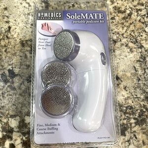 *NEW* HOMEDICS SoleMATE Pedicure Kit. Includes 3 custom attachments.